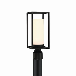 Newbury Garth - 1 Light Outdoor Post Mount in Modern Style 15.25 Inches Tall and 6 Inches Wide - 1250759