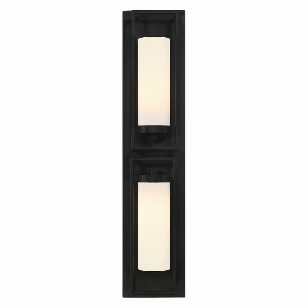 Bailey Street Home 79-BEL-4591514 Newbury Garth - 2 Light Outdoor Wall Mount in Modern Style 36 Inches Tall and 8 Inches Wide