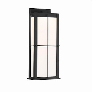 Alma Hill - 12W 1 LED Outdoor Wall Lantern In Comtemporary and Modern Style-19.75 Inches Tall and 8.75 Inches Wide