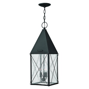 Miles Brambles - Three Light Outdoor Hanging Lantern in Traditional Style - 9.5 Inches Wide by 24.75 Inches High