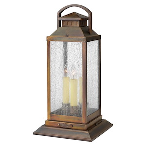 Bailey Terrace - 3 Light Medium Outdoor Low Voltage Pier Mount in Traditional Style - 9.75 Inches Wide by 20.25 Inches High