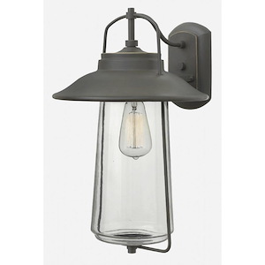 Hollybush Barton - One Light Large Outdoor Wall Sconce - Traditional-Transitional-Coastal Style - 12 Inch Wide by 19.25 Inch High