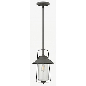 Hollybush Barton - One Light Outdoor Hanging Lantren in Traditional-Transitional-Coastal Style - 10 Inches Wide by 16.5 Inches High