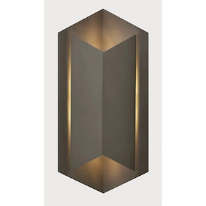 Newton Croft - 1 Light Large Outdoor Wall Sconce in Modern Style - 10.5 Inches Wide by 22 Inches High