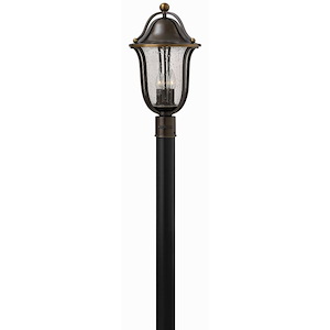 Edmond Gardens - 3 Light Outdoor Post Lantern in Transitional Style - 11 Inches Wide by 20.5 Inches High - 1250955