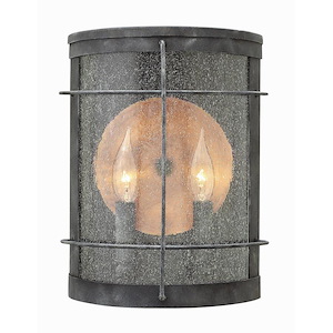 Foster South - Two Light Outdoor Wall Sconce in Traditional-Coastal Style - 9 Inches Wide by 12 Inches High