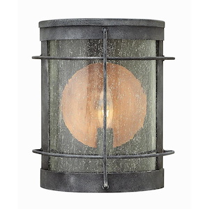 Foster South - One Light Outdoor Wall Sconce in Traditional-Coastal Style - 7 Inches Wide by 9.25 Inches High