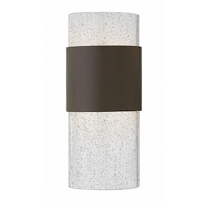 Edgar Hall -16W 1 LED Small Outdoor Wall Mount in Modern Style - 5.25 Inches Wide by 12 Inches High