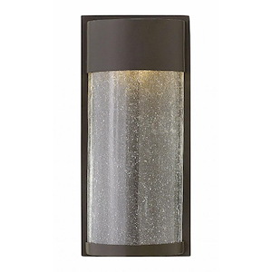 Manor Hall Mews - 11.5W LED Small Outdoor Wall Lantern in Transitional-Modern Style - 6 Inches Wide by 13 Inches High - 1250979