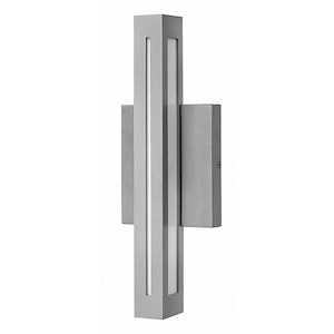 Stamford Parkway - 15W 1 LED Small Outdoor Wall Mount in Modern Style - 5 Inches Wide by 14.8 Inches High