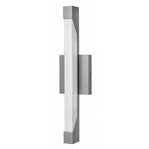 Burn Passage - 15W 1 LED Small Outdoor Wall Mount in Modern Style - 5 Inches Wide by 18.8 Inches High