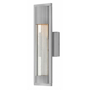 Broomfield Poplars - 1 Light Small Outdoor Wall Lantern in Modern Style - 4.75 Inches Wide by 15.5 Inches High