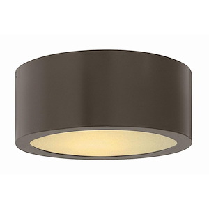 Cardhu Crescent - 8W LED Small Outdoor Flush Mount in Modern Style - 8 Inches Wide by 3.25 Inches High - 1250988