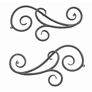Bowland Meadow - Outdoor Optional Scroll Accessory in Traditional Style - 13 Inches Wide by 9 Inches High