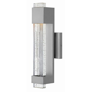 Davis Parade - 11.5W LED Small Outdoor Wall Lantern in Modern Style - 4.75 Inches Wide by 15.5 Inches High - 1251097