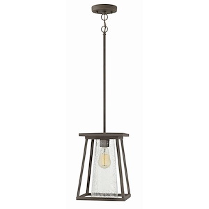 Upland Croft - One Light Outdoor Hanging Lantern in Transitional-Craftsman Style - 9 Inches Wide by 13 Inches High - 1251098