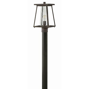 Upland Croft-One Light Outdoor Post Top/ Pier Mount in Transitional-Craftsman Style-9 Inches Wide by 16 Inches High