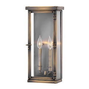 Mellte Avenue - Two Light Outdoor Large Wall Mount in Traditional Style - 8.5 Inches Wide by 18.25 Inches High - 1251077