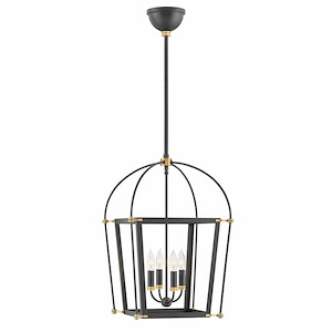Huntick Road - Four Light Pendant in Traditional Style - 16.25 Inches Wide by 24 Inches High - 1251188