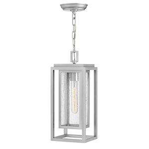 Allen Firs - 1 Light Medium Outdoor Hanging Lantern in Transitional Style - 7 Inches Wide by 16.75 Inches High - 1251194