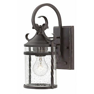 Ostend Place - 1 Light Small Outdoor Wall Lantern in Rustic Style - 7 Inches Wide by 13 Inches High - 1251297