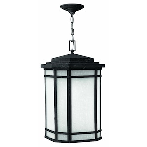 Rockbourne Avenue - One Light Outdoor Hanging Lantern in Transitional-Craftsman Style - 12 Inches Wide by 20.75 Inches High