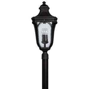 Bishop Avenue - 3 Light Large Outdoor Post Top or Pier Mount Lantern in Traditional Style - 12 Inches Wide by 27.5 Inches High - 1251497