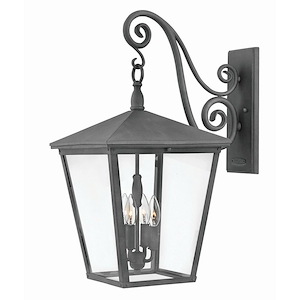 Warren Court - 4 Light Extra Large Outdoor Wall Lantern in Traditional Style - 13 Inches Wide by 26.25 Inches High
