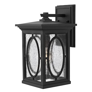 Andrew Wharf - One Light Medium Outdoor Wall Mount in Traditional-Transitional-Craftsman Style - 8 Inches Wide by 14.5 Inches High