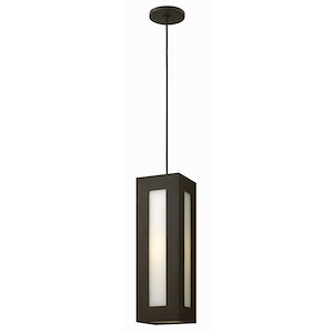 Crown Glade - 15W 1 Outdoor Pendant in Modern Style - 6 Inches Wide by 18.25 Inches High