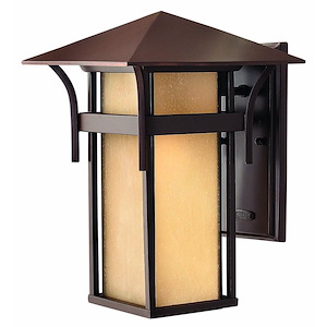 Hyde Orchard - 1 Light Medium Outdoor Wall Lantern in Transitional-Craftsman-Coastal Style - 9 Inches Wide by 13.5 Inches High