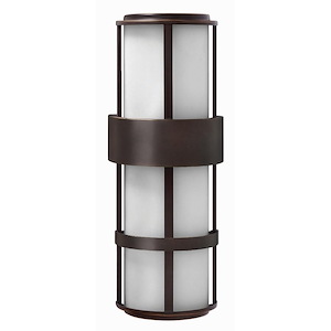 Leven Lanes - 2 Light Large Outdoor Wall Lantern in Modern Style - 8 Inches Wide by 20.5 Inches High