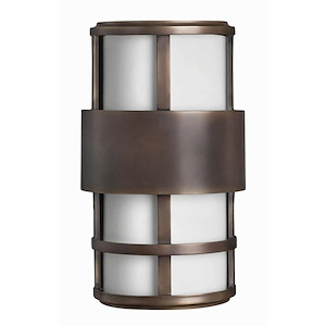 Leven Lanes - 2 Light Small Outdoor Wall Lantern in Modern Style - 7.25 Inches Wide by 12.5 Inches High