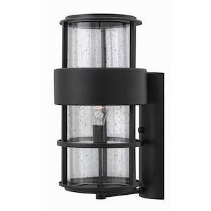 Leven Lanes - 1 Light Large Outdoor Wall Lantern in Modern Style - 10 Inches Wide by 20.25 Inches High