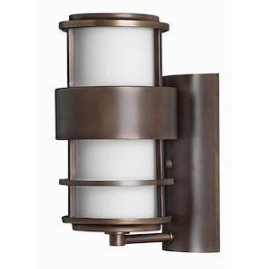 Leven Lanes - 1 Light Small Outdoor Wall Lantern in Modern Style - 6 Inches Wide by 12 Inches High - 1251389