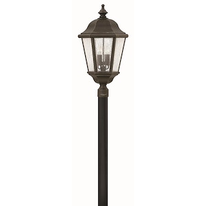 Cheriton Cedars - 4 Light Extra Large Outdoor Low Voltage Post or Pier Mount Lantern in Traditional Style - 15 Inches Wide by 27.75 Inches High