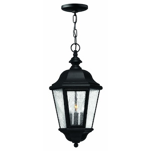 Cheriton Cedars - 3 Light Large Outdoor Hanging Lantern in Traditional Style - 10 Inches Wide by 19.5 Inches High - 1251480