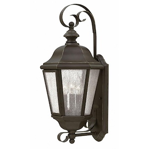 Whitebeam Court - 3 Light Large Outdoor Wall Lantern in Traditional Style - 10 Inches Wide by 21 Inches High - 1251431