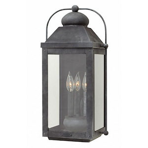 St John Avenue - 3 Light Large Outdoor Wall Lantern in Traditional Style - 11 Inches Wide by 21.25 Inches High - 1251496