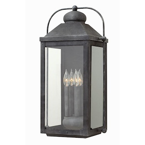 St John Avenue - 4 Light Extra Large Outdoor Wall Lantern in Traditional Style - 13 Inches Wide by 25 Inches High