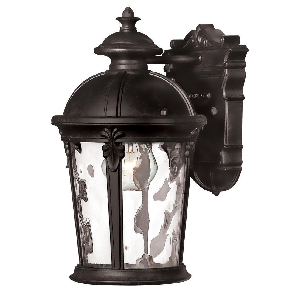 Bailey Street Home 81-BEL-2998633 Bush Hill - One Light Small Outdoor Wall Mount in Traditional Style - 7 Inches Wide by 12.5 Inches High