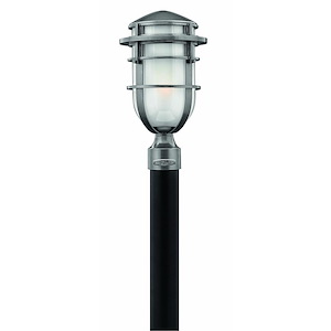 Coombe Paddocks - 1 Light Large Outdoor Post Top or Pier Mount Lantern - Modern-Coastal Style - 9 Inch Wide by 16.25 Inch High