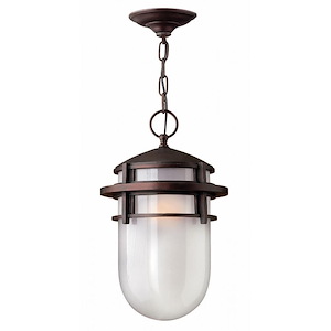 Coombe Paddocks - 1 Light Large Outdoor Hanging Lantern in Modern-Coastal Style - 9 Inches Wide by 15 Inches High - 1251483