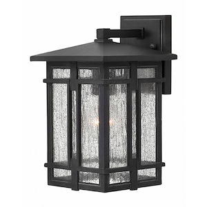 Hale Las - One Light Outdoor Wall Mount in Transitional-Craftsman Style - 7 Inches Wide by 11.5 Inches High