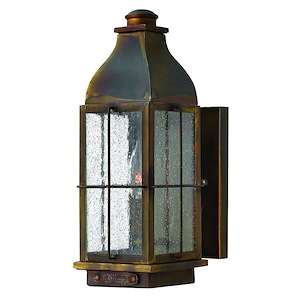 Knipton Lane - 1 Light Small Outdoor Wall Lantern in Traditional Style - 4.75 Inches Wide by 12.5 Inches High