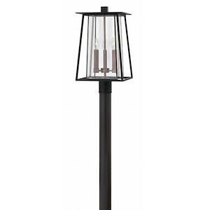 Crookfold Gardens-3 Light Outdoor Post Top/ Pier Mount in Craftsman Style-11.25 Inches Wide by 20.75 Inches High