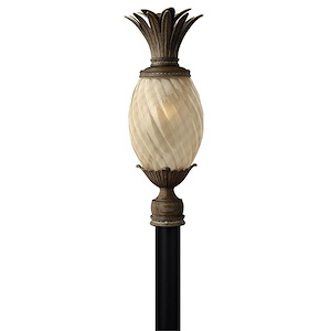 Meadows Garth-1 Light Outdoor Post Top/Pier Mount Lantern in Traditional-Glam Style-10.25 Inches Wide by 25.25 Inches High