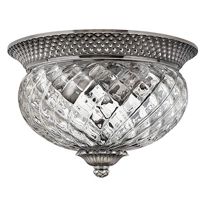 Meadows Garth - 2 Light Small Flush Mount in Traditional-Glam Style - 12 Inches Wide by 8 Inches High - 1251559