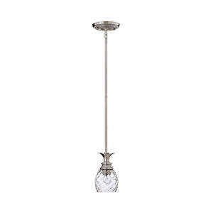 Meadows Garth - 1 Light Small Pendant in Traditional-Glam Style - 5 Inches Wide by 8.25 Inches High - 1251571