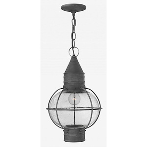 Bevan West - 1 Light Medium Outdoor Hanging Lantern in Traditional-Coastal Style - 11 Inches Wide by 19.25 Inches High